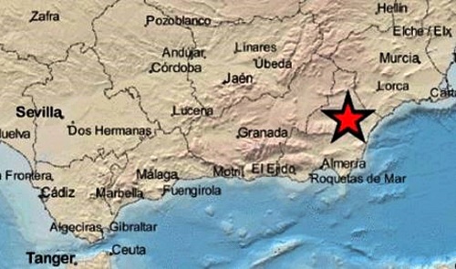 Terremoto de magnitud 3,4 al noroeste de Arboleas