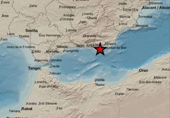 Terremoto de magnitud 3,2 con epicentro en La Mojonera