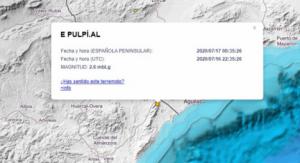 Terremoto en Pulpí de magnitud 2,6