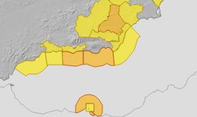 Vigente hasta la medianoche el aviso naranja por viento Valle de Almanzora y Los Vélez