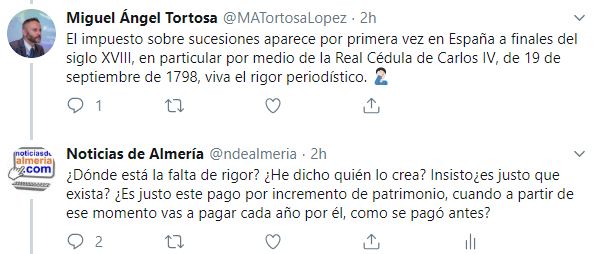 Un delegado socialista en funciones defiende el Impuesto de Sucesiones porque lo puso un rey en el siglo XVIII