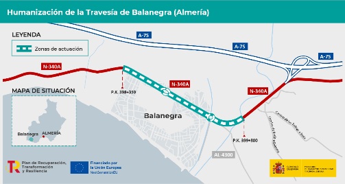 Mitma aprueba el proyecto de humanización de la travesía de Balanegra