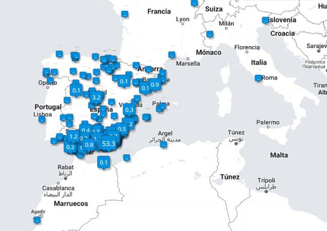 ¿De dónde son los tuiteros que siguen a Noticias de Almería?