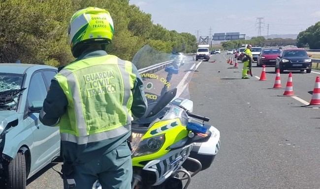 Colisión en cadena en la A-92 deja cinco heridos cerca de Almería