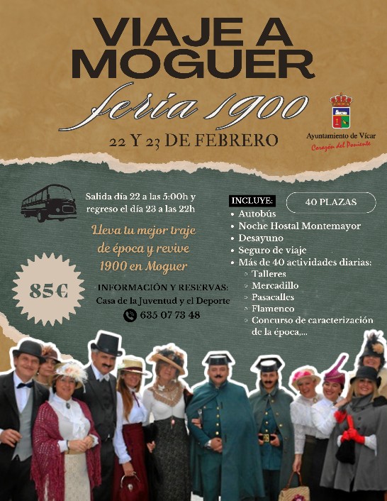 Moguer 1900: Regresa el viaje cultural a Vícar