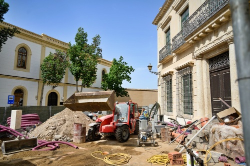 Cambios en la circulación por las obras de remodelación de la Plaza de la Administración Vieja